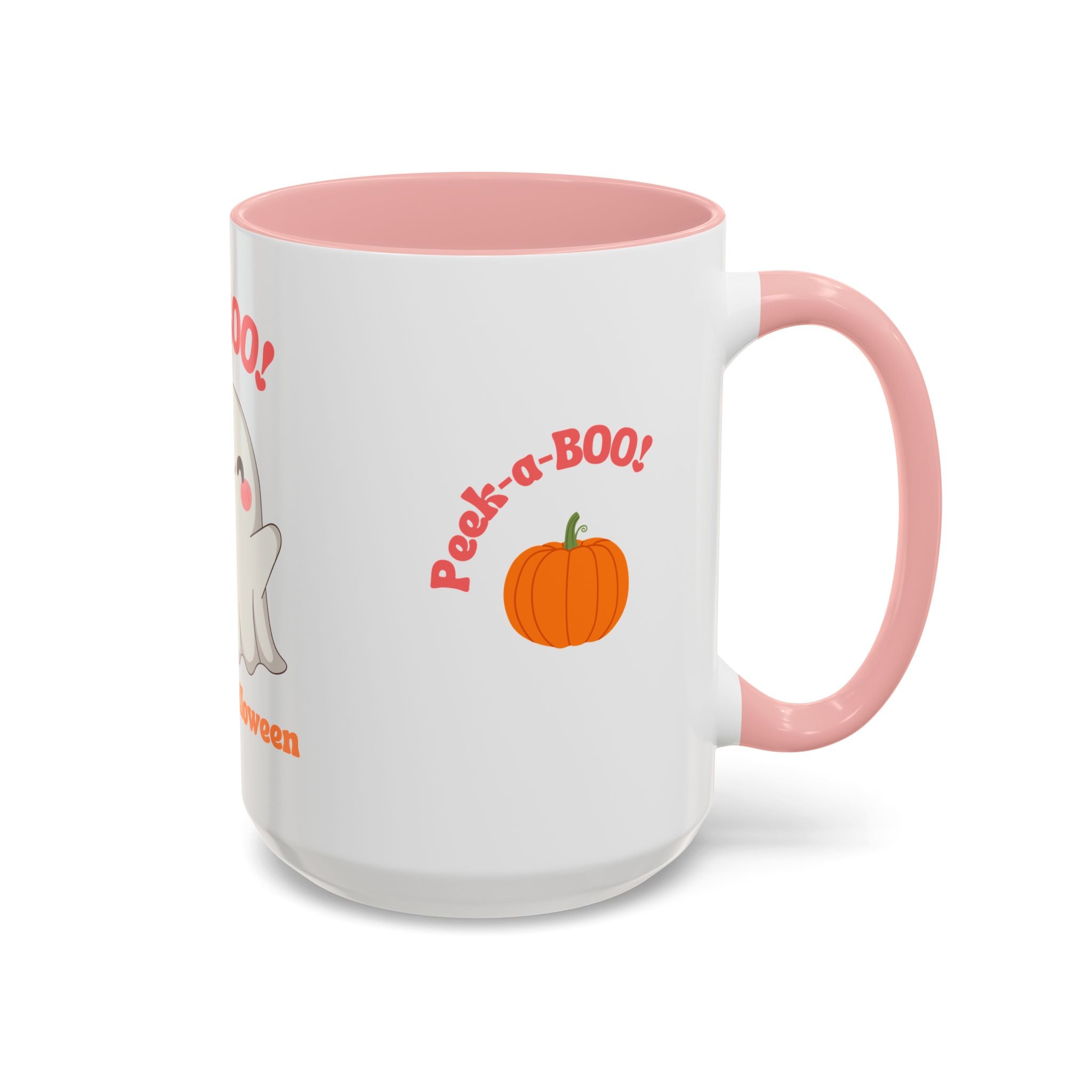 Halloween Ghost Coffee Mug - Peek-a-Boo Design, Spooky Drinkware, October Gift, Cute Mug for Coffee Lovers, Fall Decor