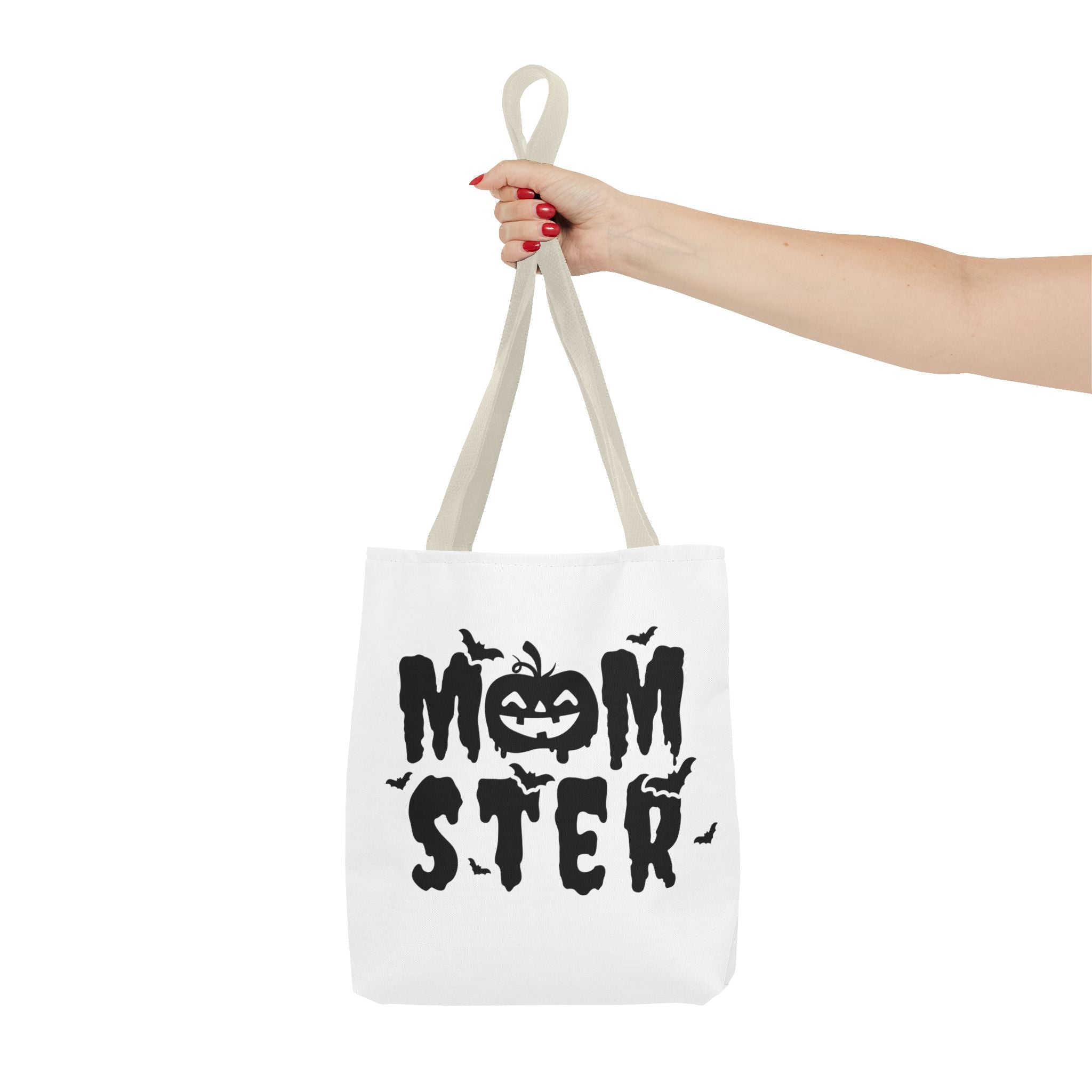 Halloween Tote Bag - Spooky Spirit, Trick or Treat Bag, Momster Design, Ghost Halloween Tote, Fall Festival Accessory