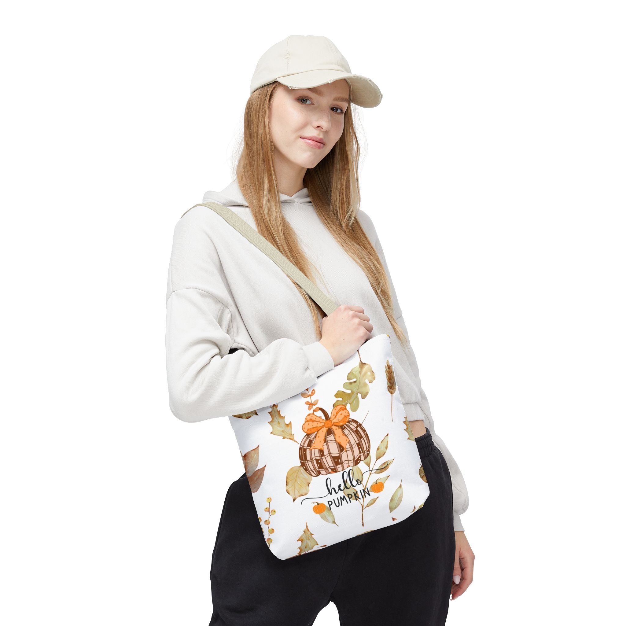 Autumn Tote Bag Hello Pumpkin