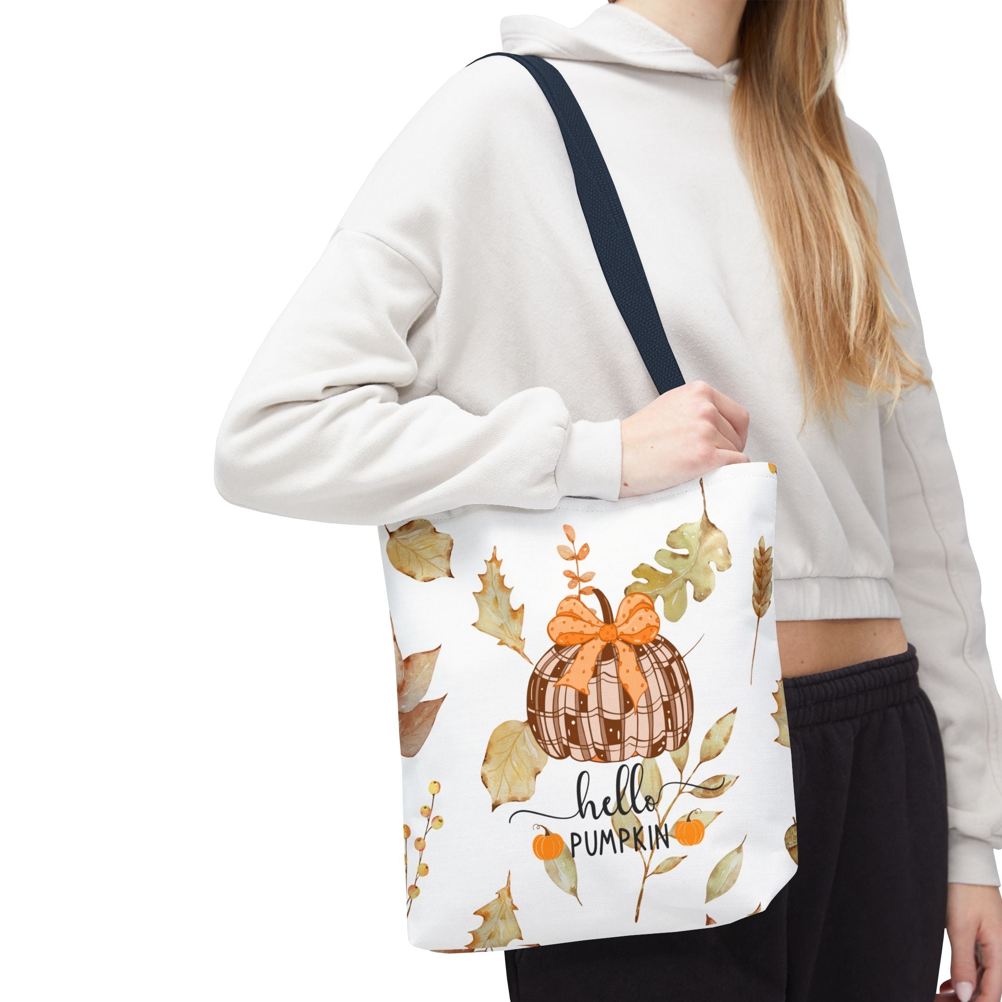 Autumn Tote Bag Hello Pumpkin