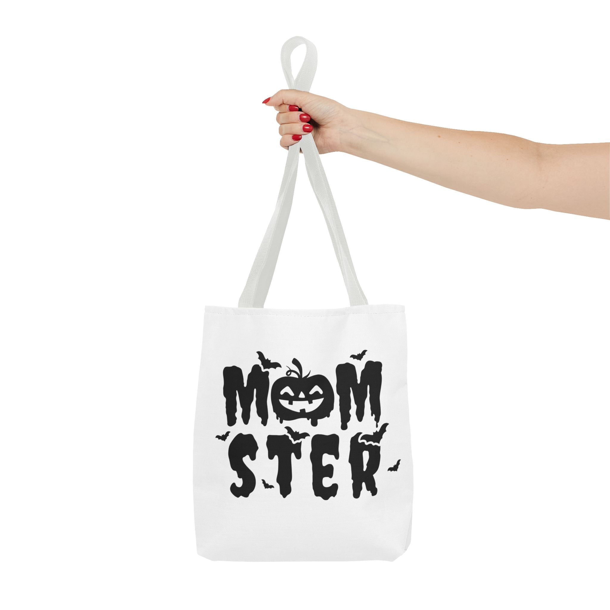 Halloween Tote Bag - Spooky Spirit, Trick or Treat Bag, Momster Design, Ghost Halloween Tote, Fall Festival Accessory