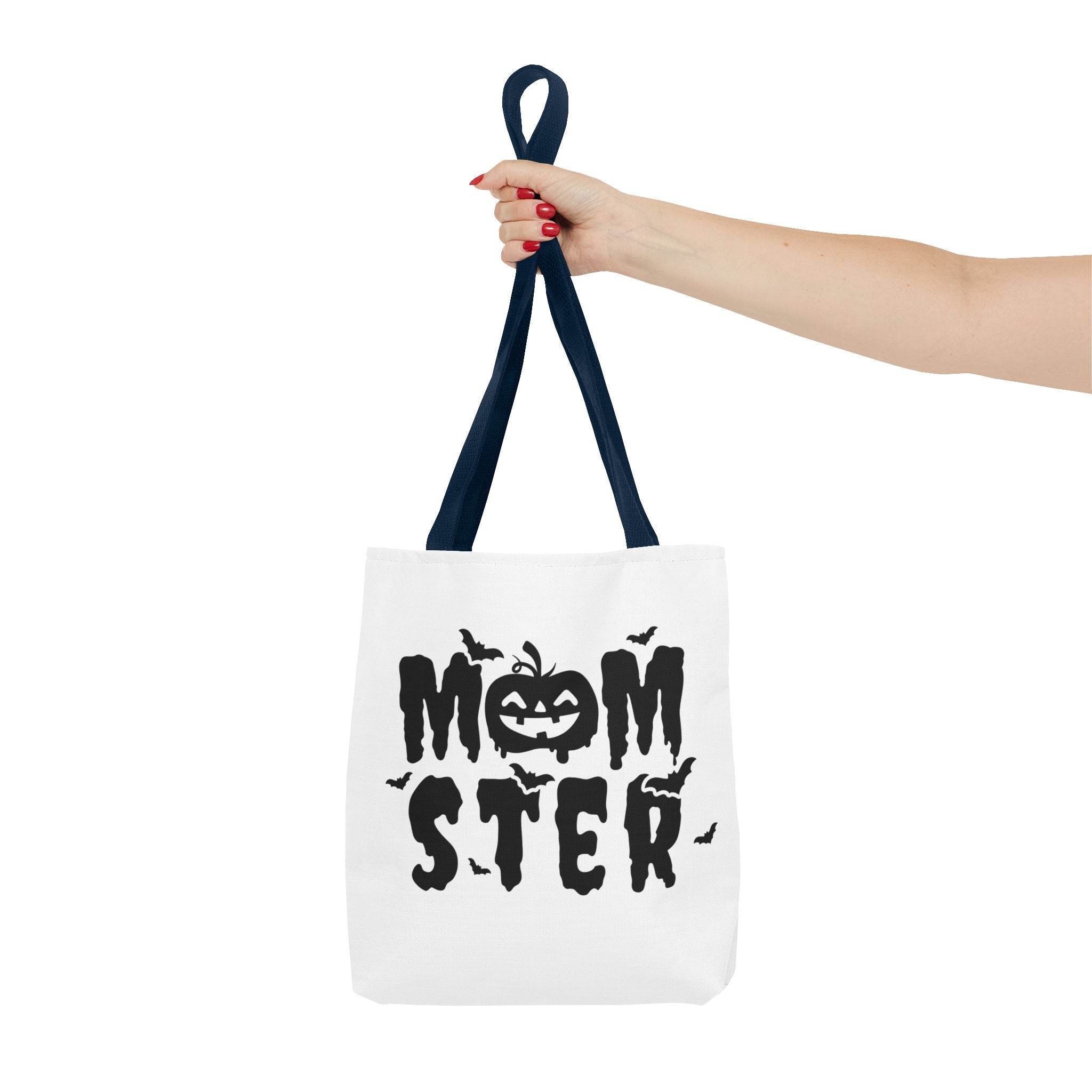 Halloween Tote Bag - Spooky Spirit, Trick or Treat Bag, Momster Design, Ghost Halloween Tote, Fall Festival Accessory