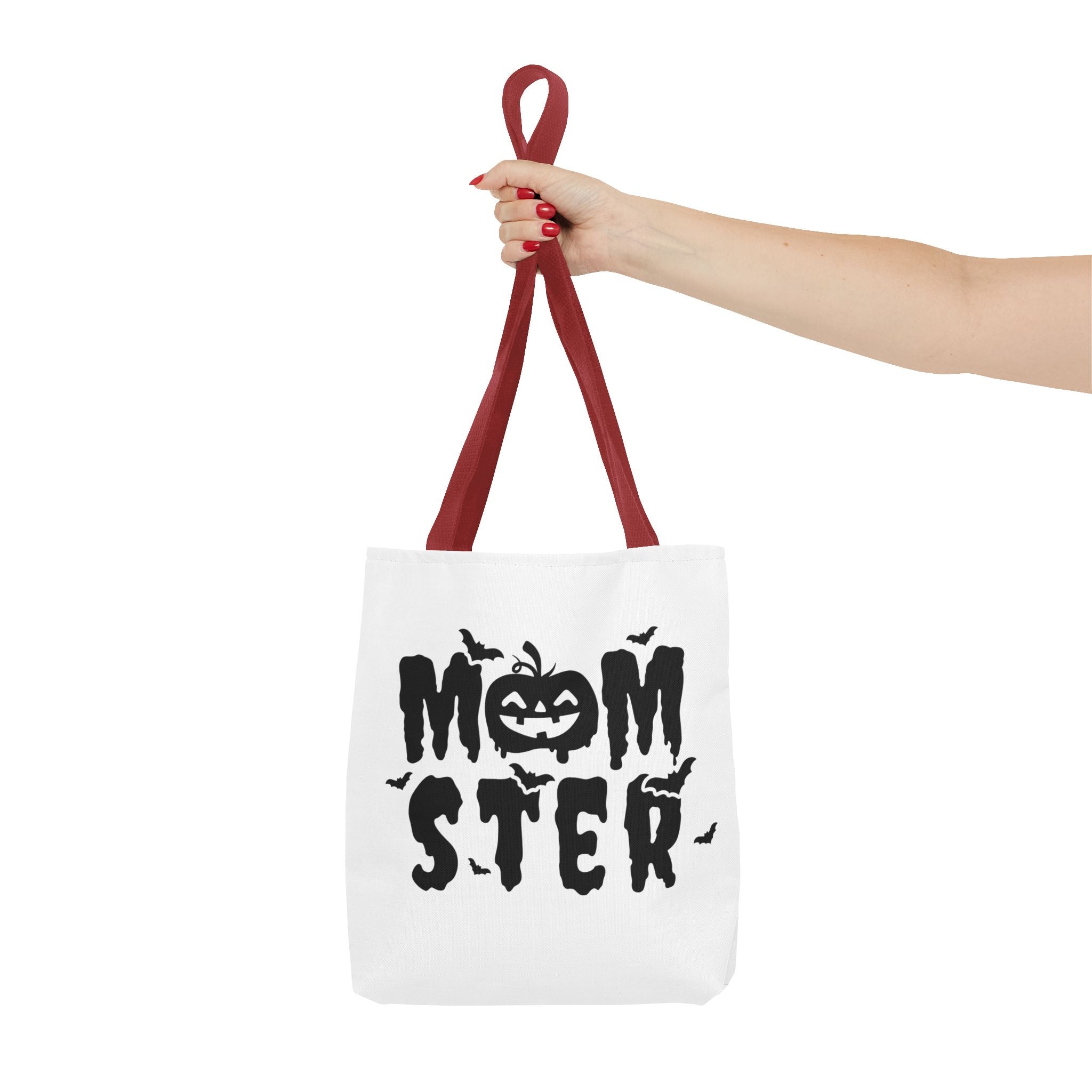 Halloween Tote Bag - Spooky Spirit, Trick or Treat Bag, Momster Design, Ghost Halloween Tote, Fall Festival Accessory