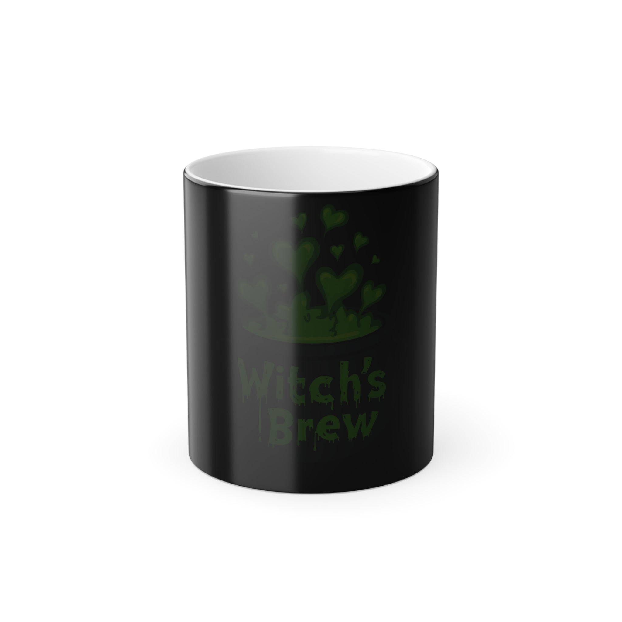 Witch's Brew Color Morphing Mug, Magical Mug Gift, Halloween Decor, Witchcraft Accessory, Color Changing Coffee Cup