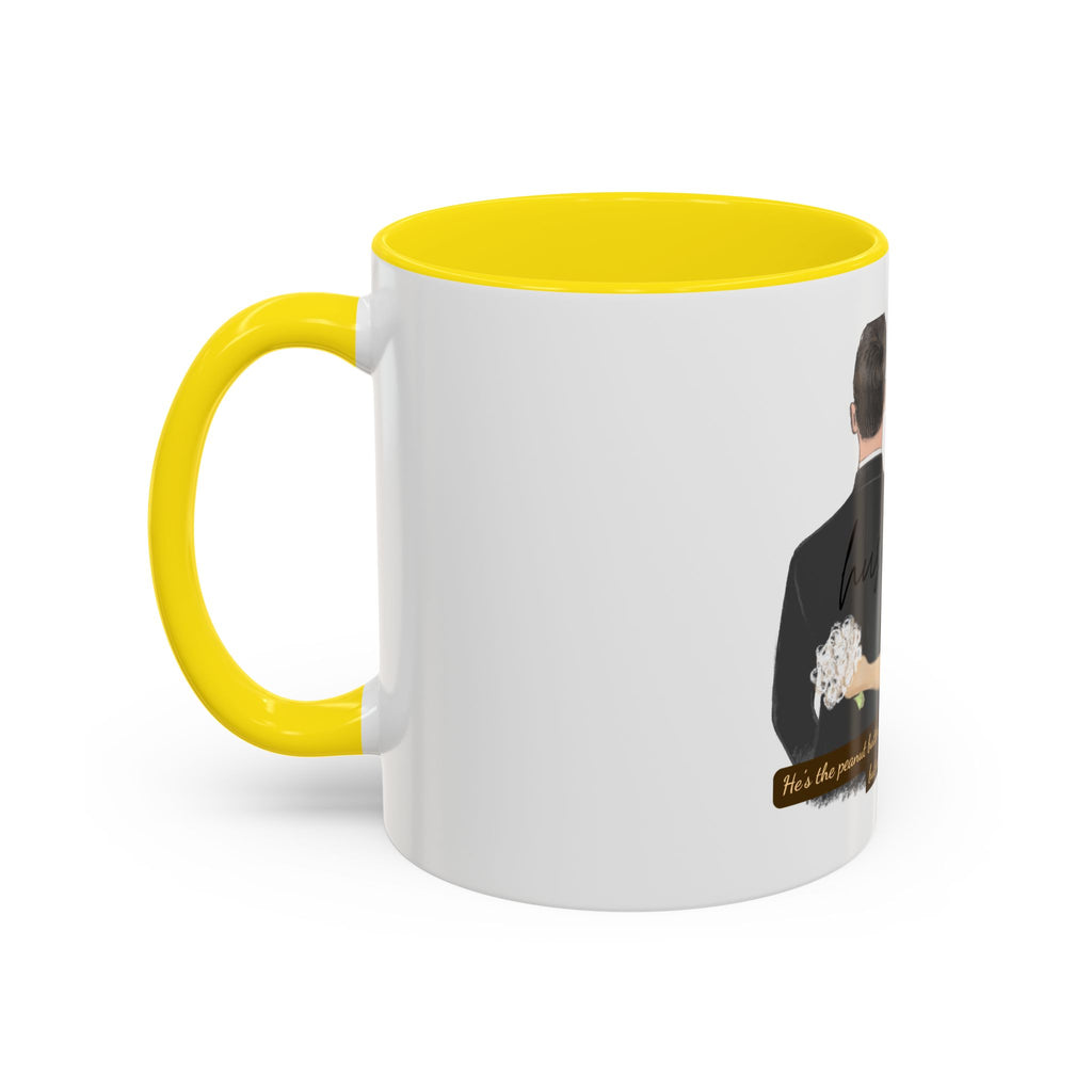 Romantic Accent Coffee Mug for Couples, Personalized Wedding Gift, Sweetheart Gift, Engagement Present, Husband Mug