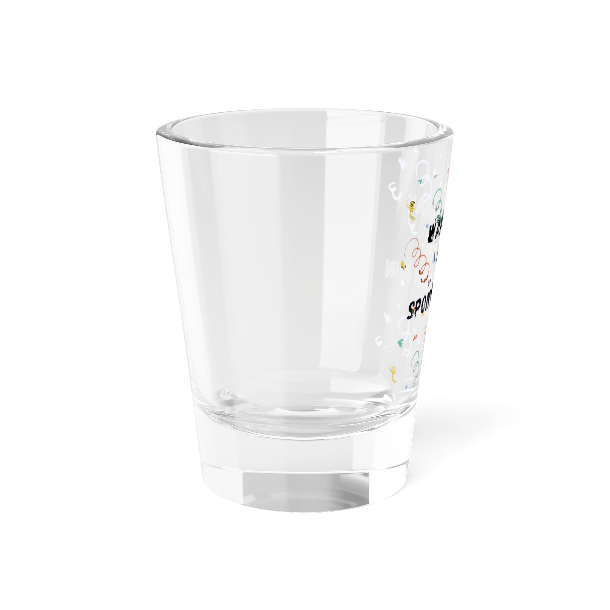 Fun Party Shot Glass - Warning: May Cause Spontaneous Fun, Funny Drinking Gift, Party Favors, Bachelorette, Housewarming