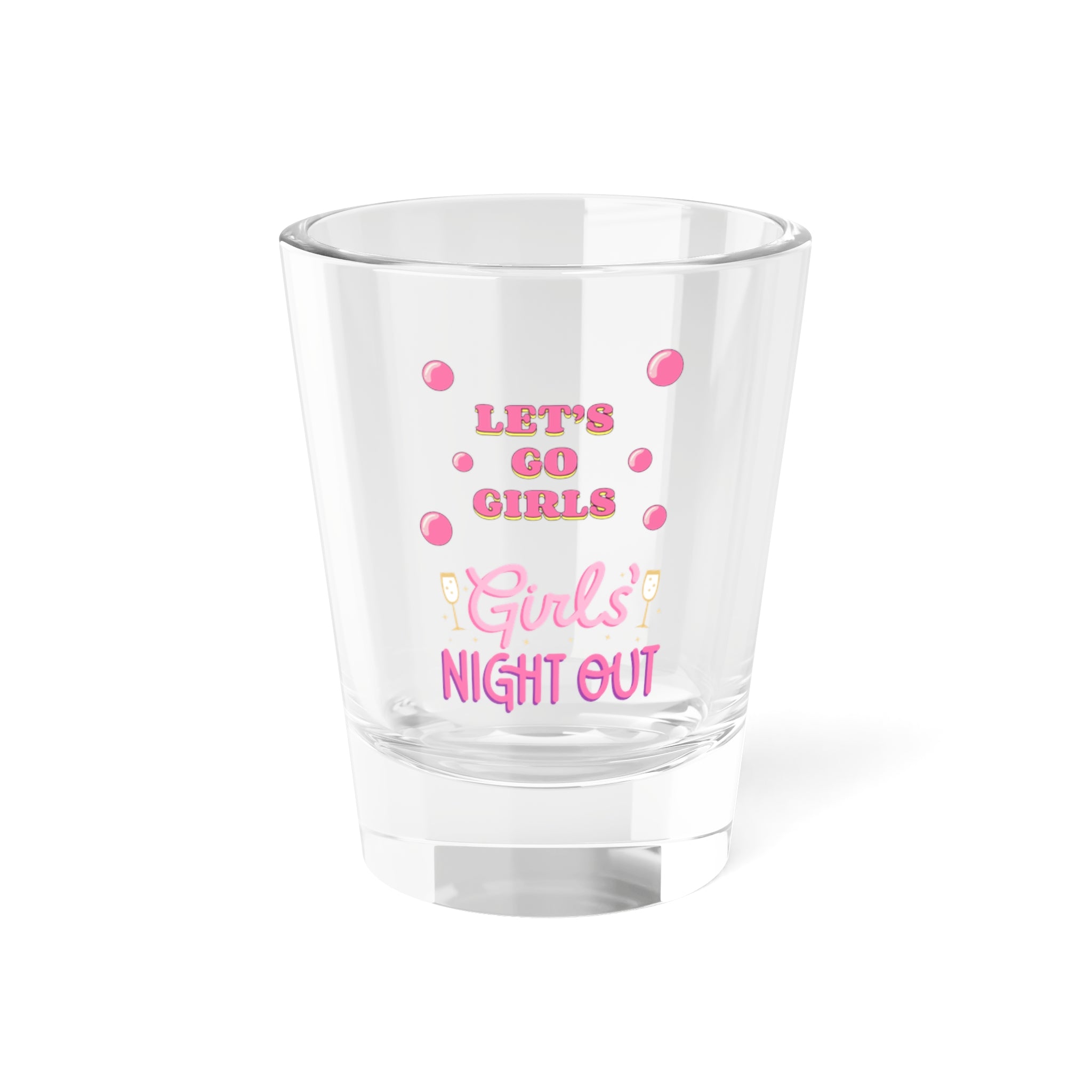 Girls' Night Out Shot Glass, Fun Party Drinkware, Bachelorette Gift, Cocktail Accessory, Slumber Party Keepsake