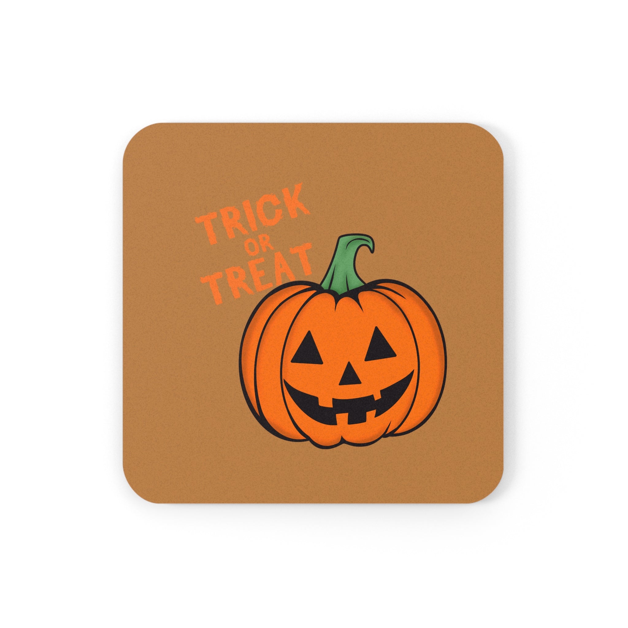 Halloween Cork Back Coaster with Pumpkin Design, Trick or Treat Coasters for Fall Decor, Spooky Party Accessories, Gift for Halloween [...]