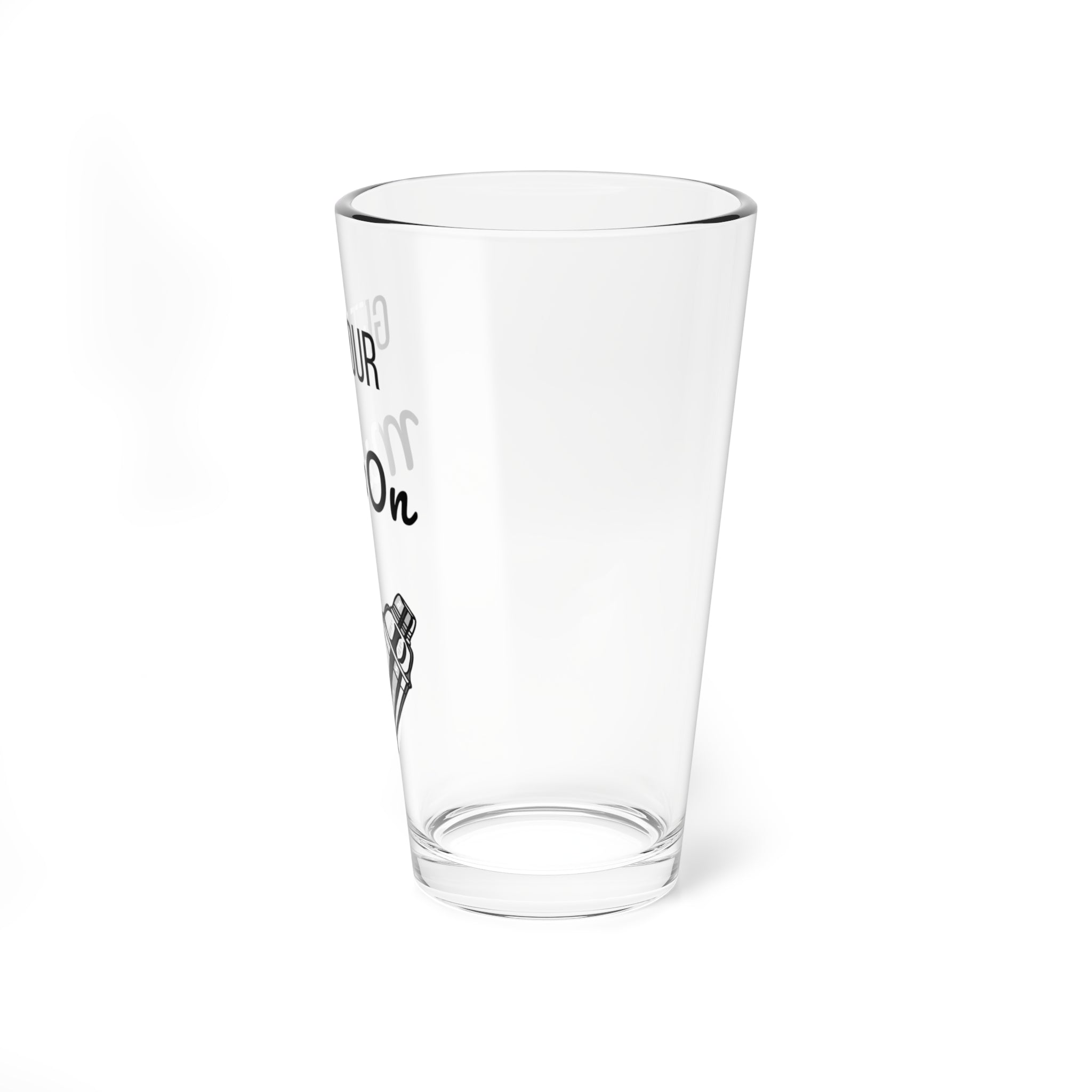 Get Your Mix On - 16oz Mixing Glass, Cocktail Pitcher, Barware Gift, Unique Drinkware, Home Bartender Essential, Wedding Present