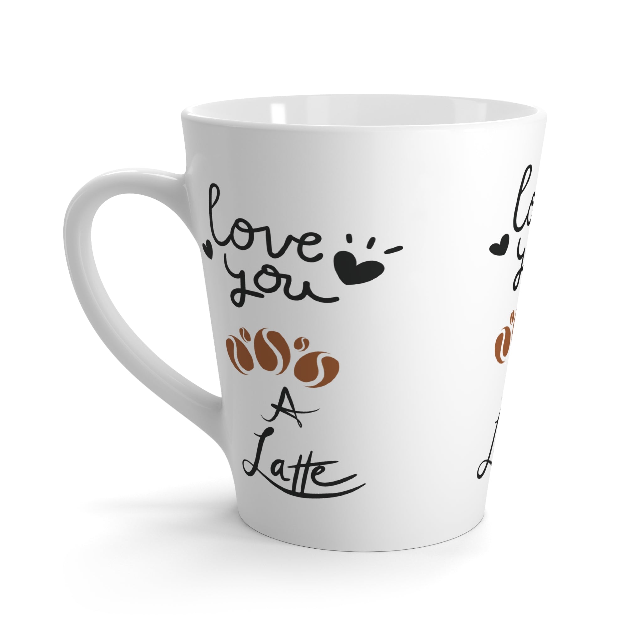 Love You A Latte Mug | Cute Coffee Cup for Coffee Lovers, Gift for Her, Valentine's Day, Anniversary, Friends, Home Decor