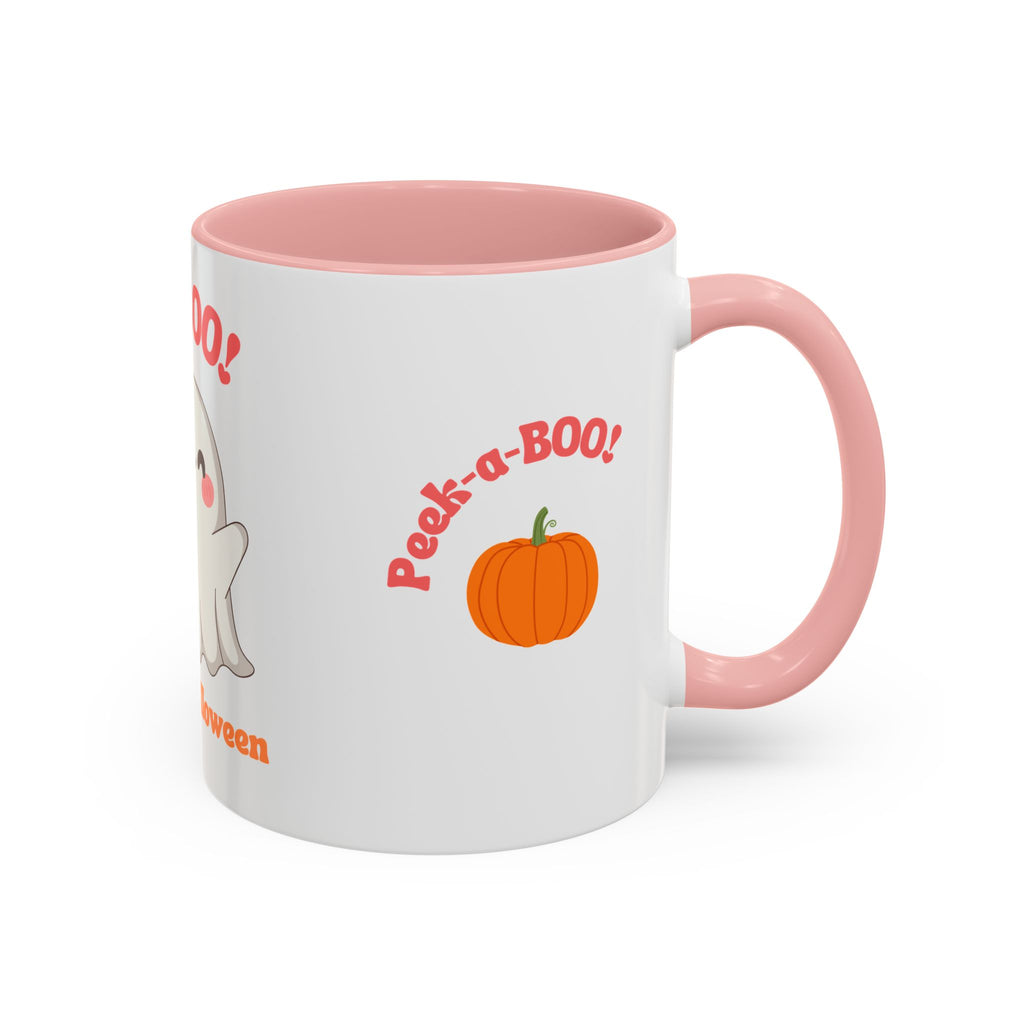 Halloween Ghost Coffee Mug - Peek-a-Boo Design, Spooky Drinkware, October Gift, Cute Mug for Coffee Lovers, Fall Decor