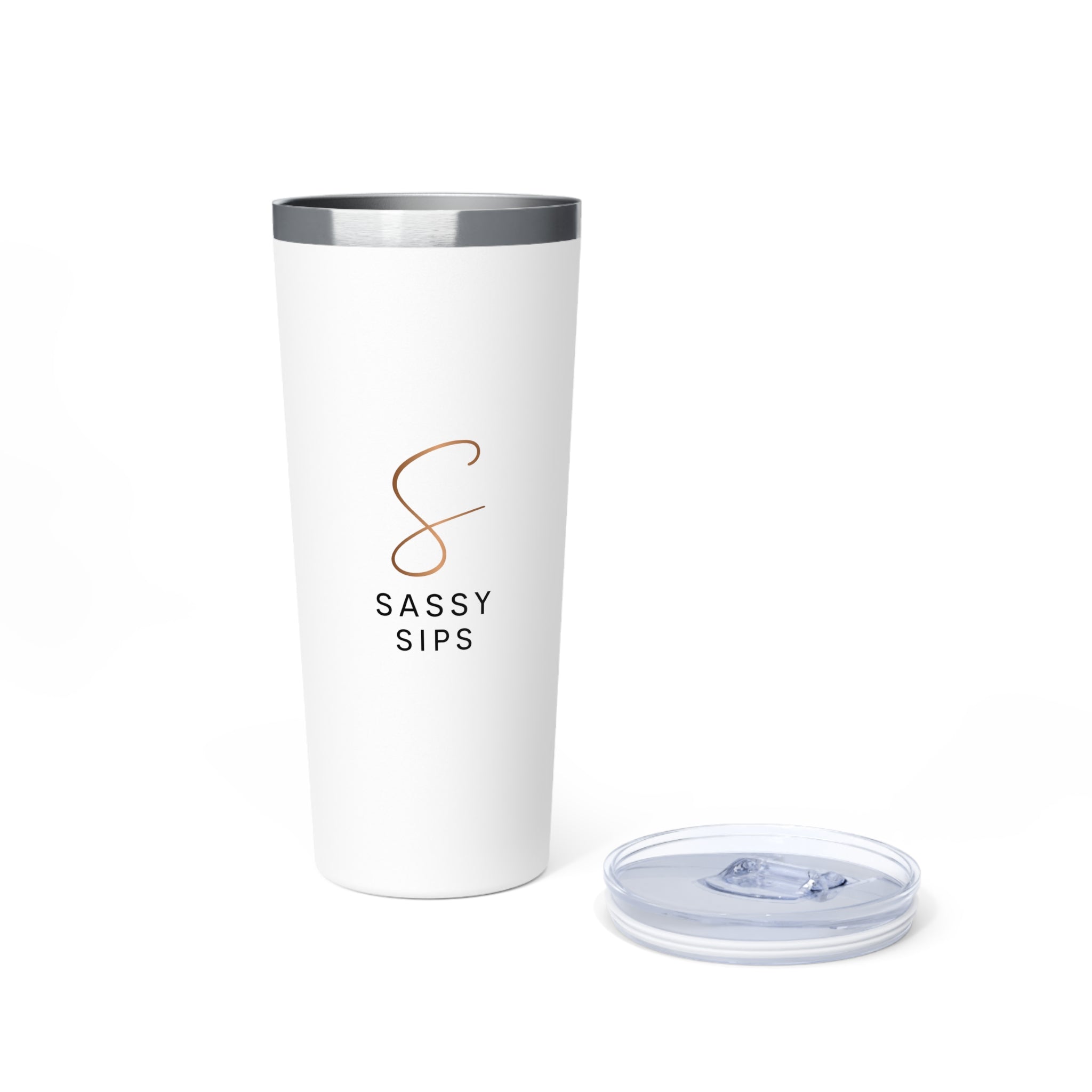 Sassy Sips Tumbler | 22oz Vacuum Insulated Drinkware, Perfect for Coffee & Tea Lovers, Birthday Gifts, Travel Mugs, Fun Accessories