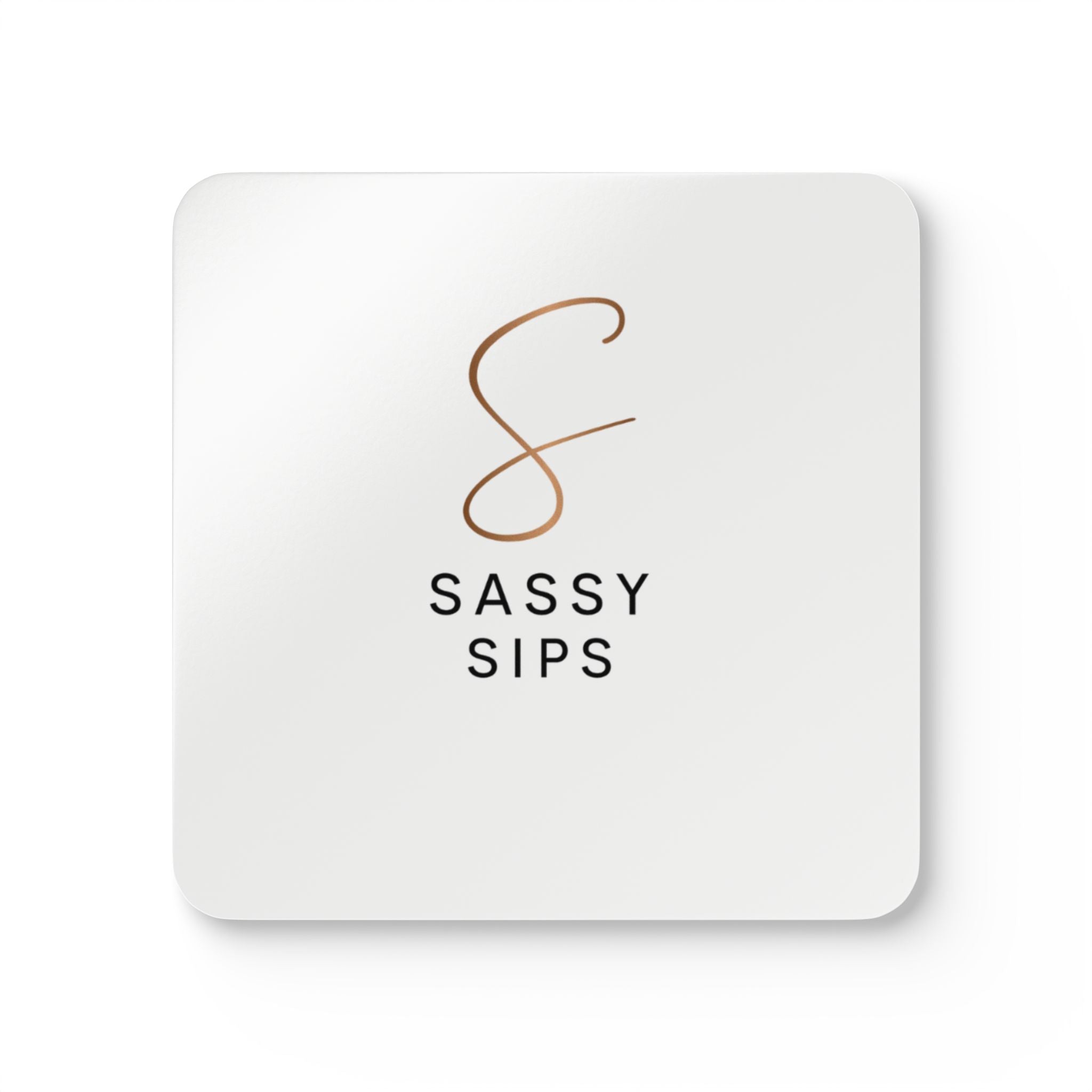 Stylish Cork Coaster Set | Rustic Home Decor, Unique Gift for Homeowners, Barware Essentials, Housewarming Present, Sassy Sips Coasters