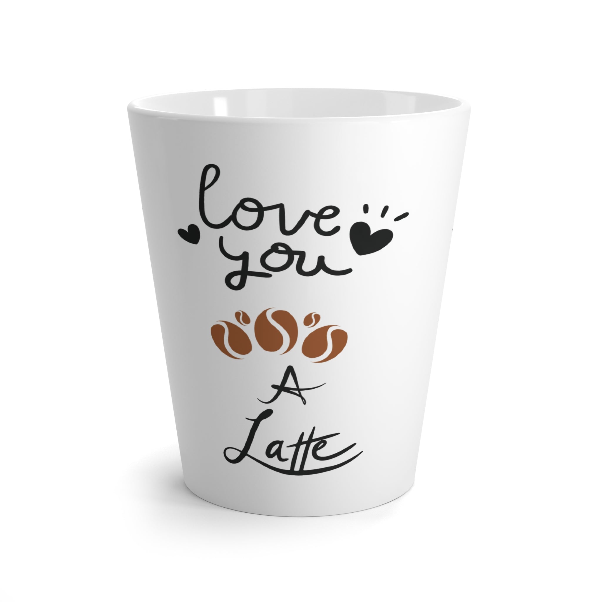 Love You A Latte Mug | Cute Coffee Cup for Coffee Lovers, Gift for Her, Valentine's Day, Anniversary, Friends, Home Decor