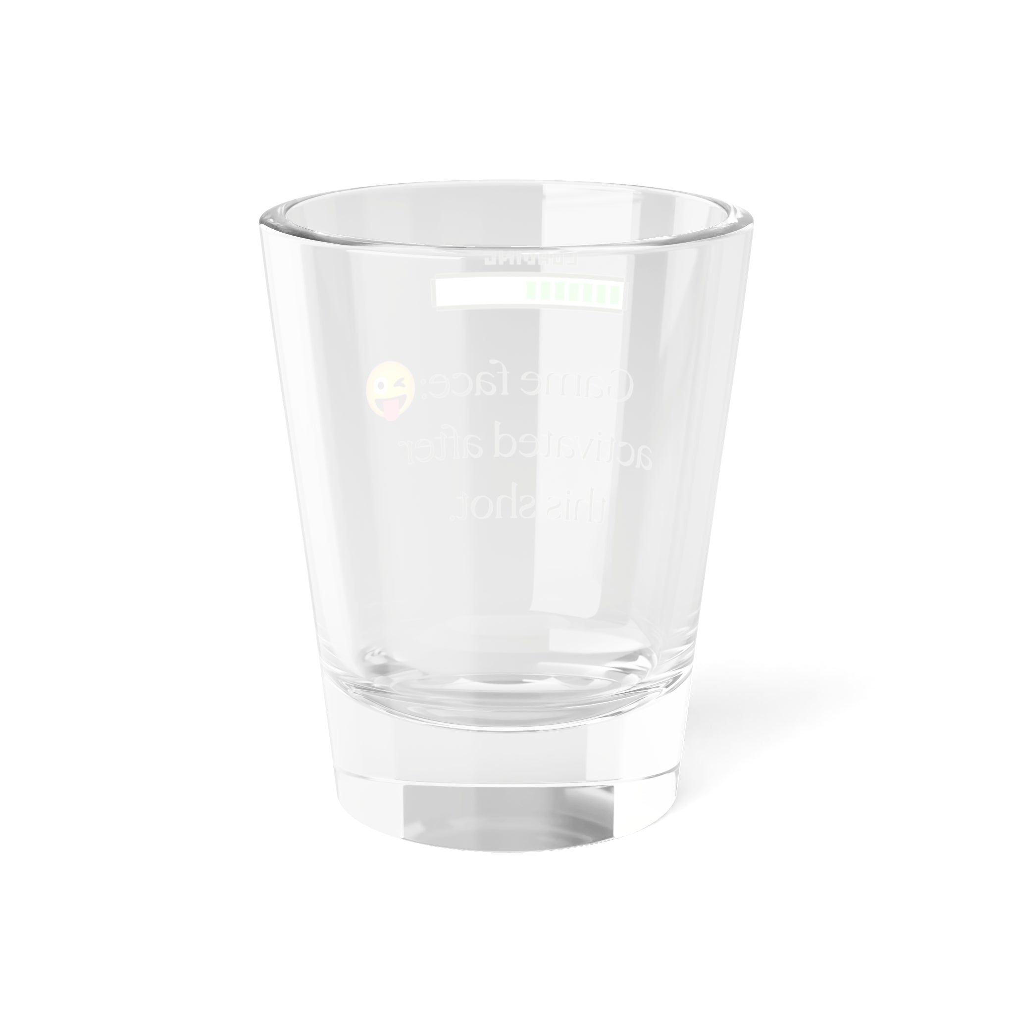 Fun Game Face Shot Glass, Partyware, Barware, Gift for Gamers, Drinking Game Accessory, Unique Collectible
