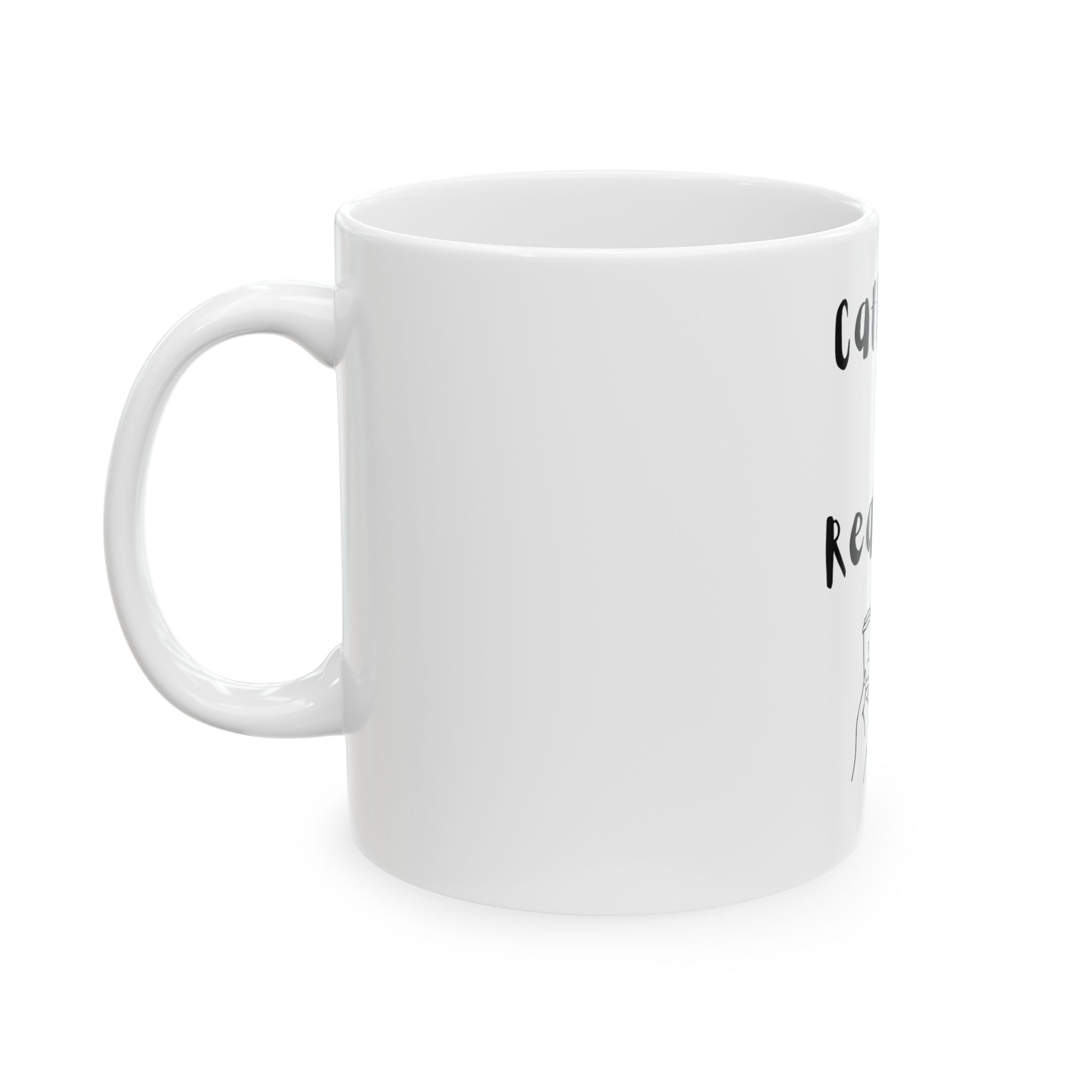 Caffeine Lover's Ceramic Mug, Coffee Mug Gift, The Real MVP Mug, Funny Coffee Cup, Hot Drink, Tea Cup, Birthday Gift, Office Decor