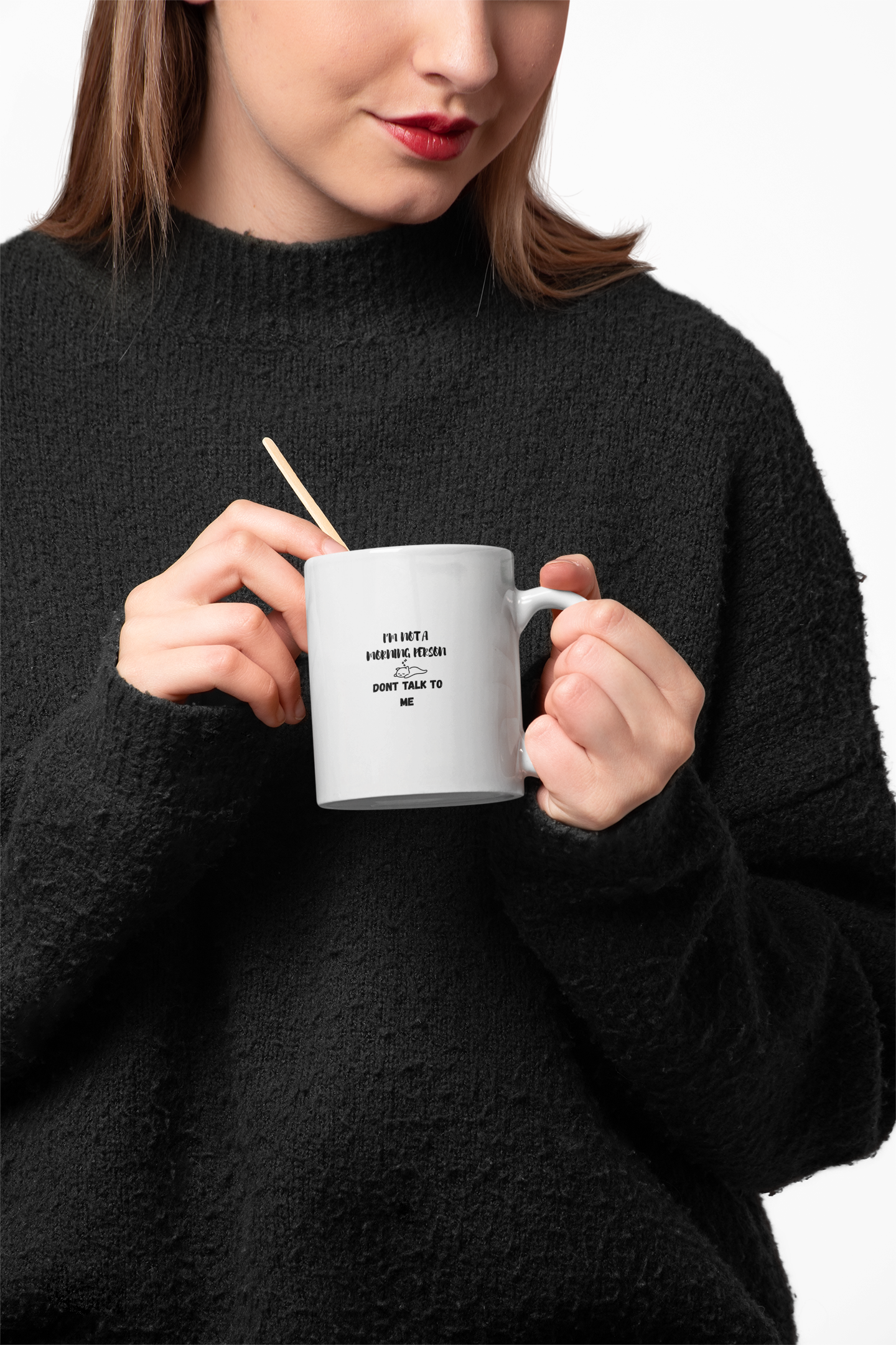 Funny Cat Mug, I'm Not a Morning Person, Don’t Talk to Me, Gift for Cat Lovers, Coffee Lover's Mug, Cozy Home Office Decor, Birthday Gift