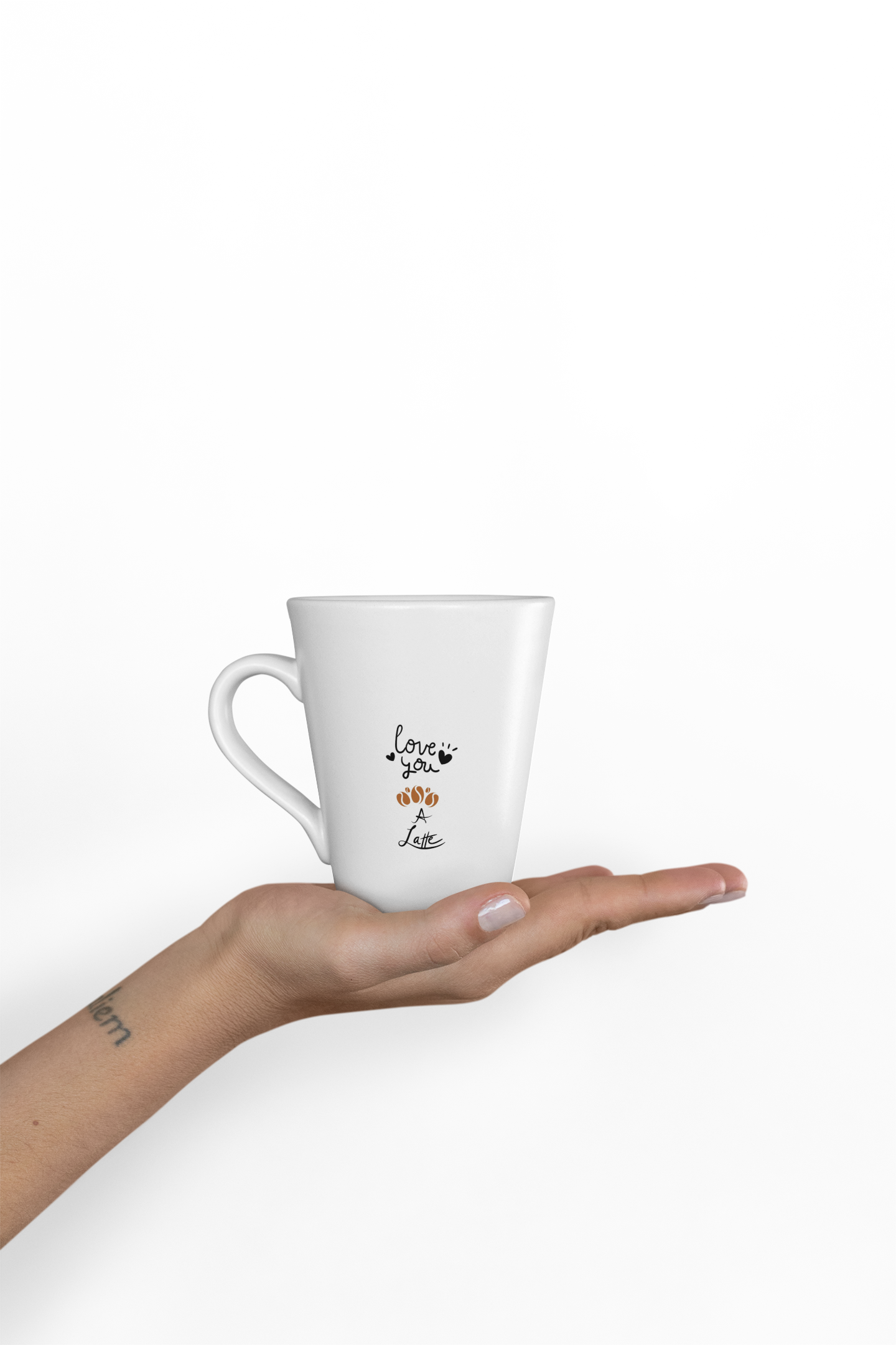 Love You A Latte Mug | Cute Coffee Cup for Coffee Lovers, Gift for Her, Valentine's Day, Anniversary, Friends, Home Decor