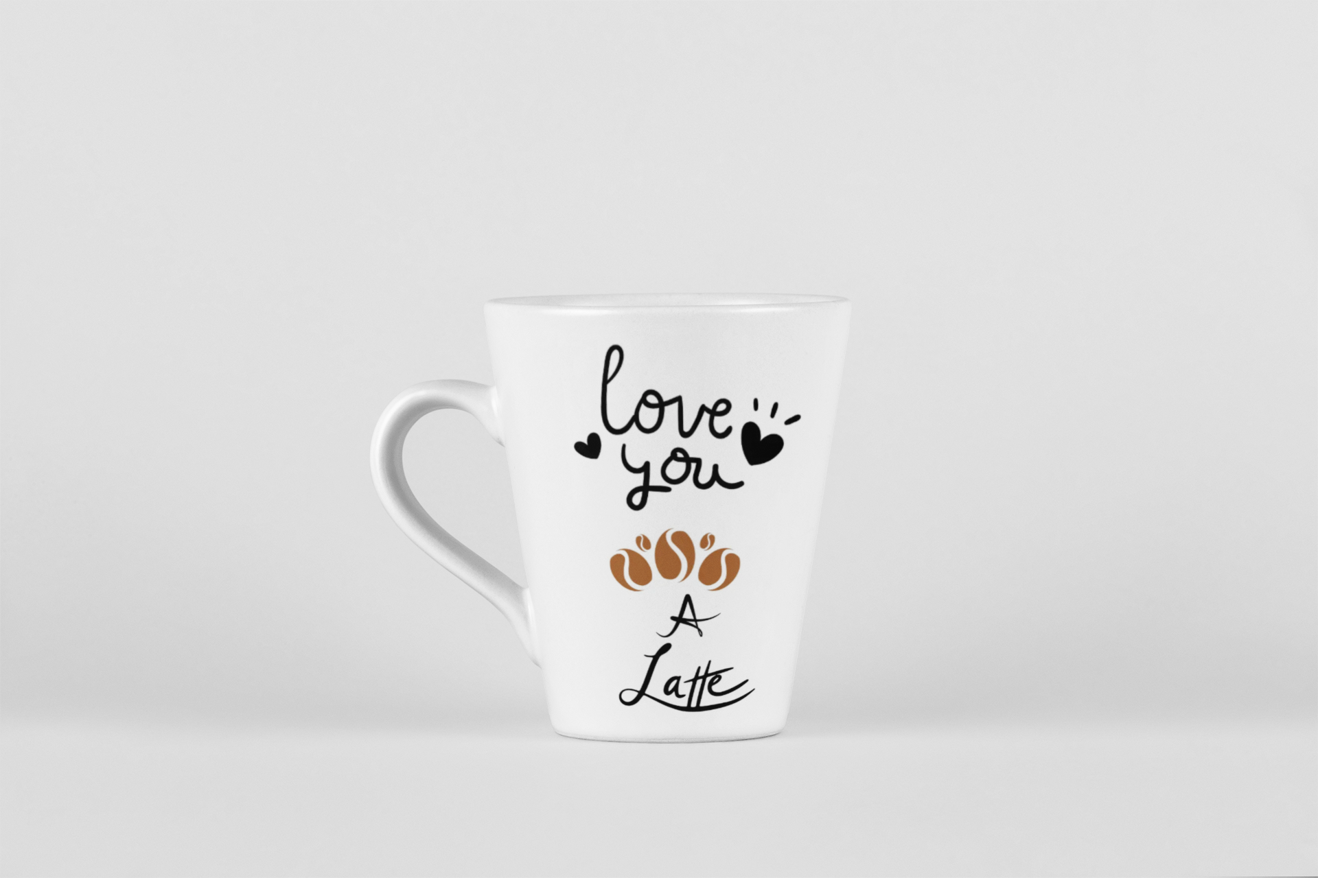 Love You A Latte Mug | Cute Coffee Cup for Coffee Lovers, Gift for Her, Valentine's Day, Anniversary, Friends, Home Decor