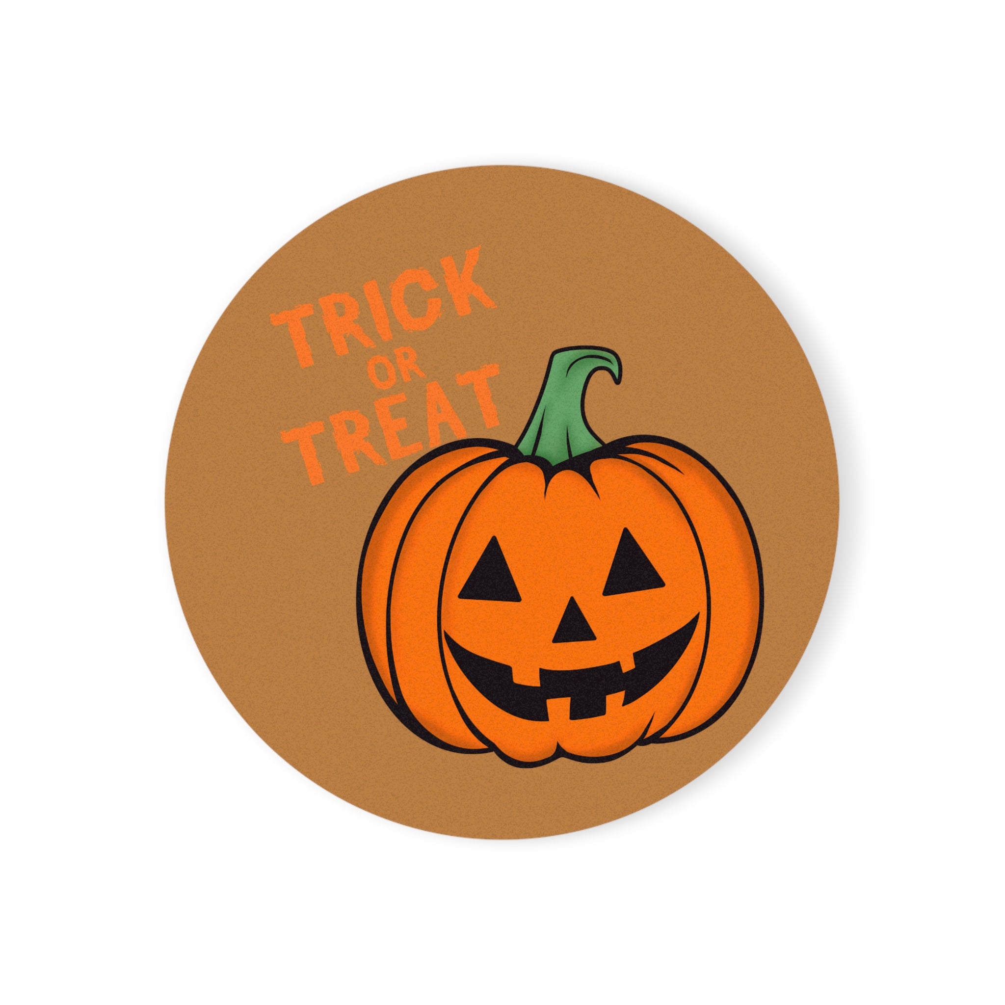 Halloween Cork Back Coaster with Pumpkin Design, Trick or Treat Coasters for Fall Decor, Spooky Party Accessories, Gift for Halloween [...]