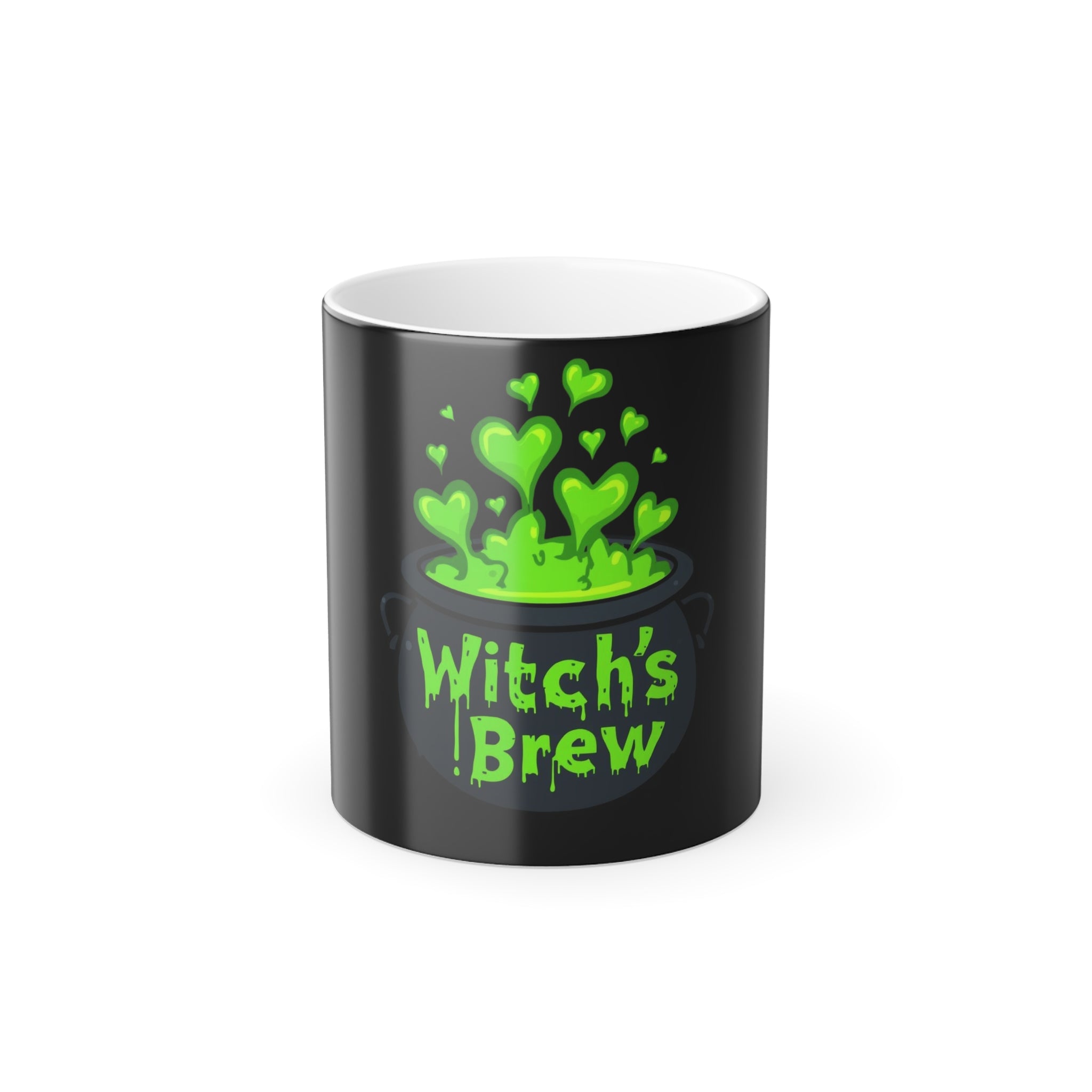 Witch's Brew Color Morphing Mug, Magical Mug Gift, Halloween Decor, Witchcraft Accessory, Color Changing Coffee Cup