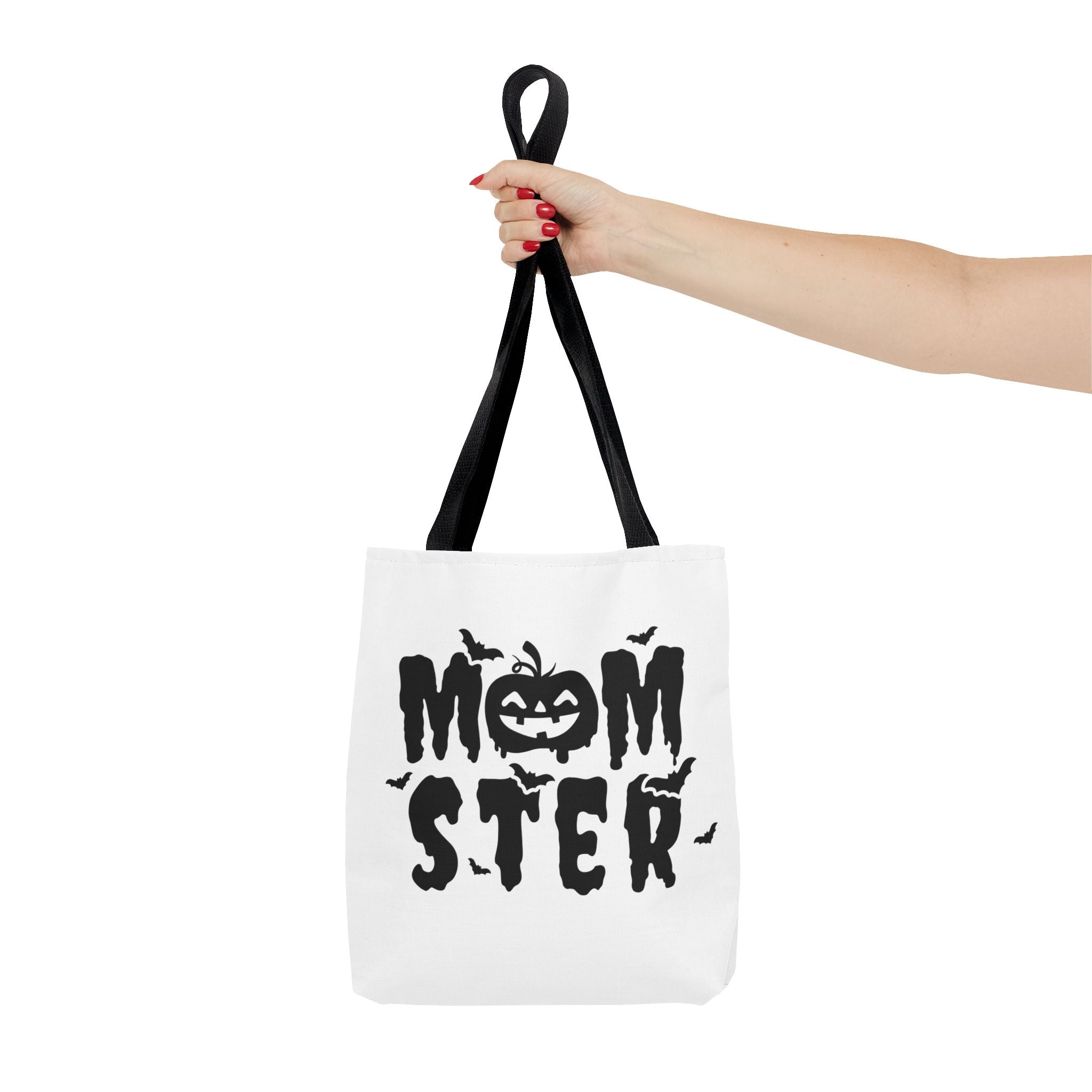 Halloween Tote Bag - Spooky Spirit, Trick or Treat Bag, Momster Design, Ghost Halloween Tote, Fall Festival Accessory