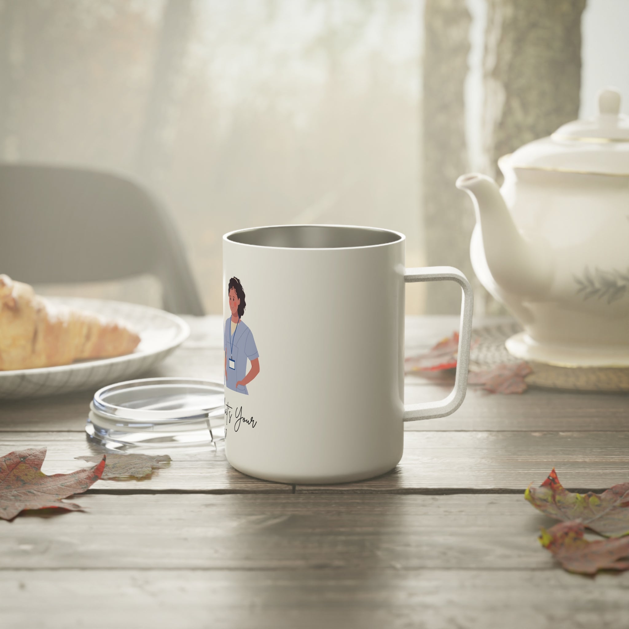 Insulated Coffee Mug - I Save Lives, What's Your Superpower? Gift for Healthcare Workers, Nurse Mug, Medical Professional Cup, [...]