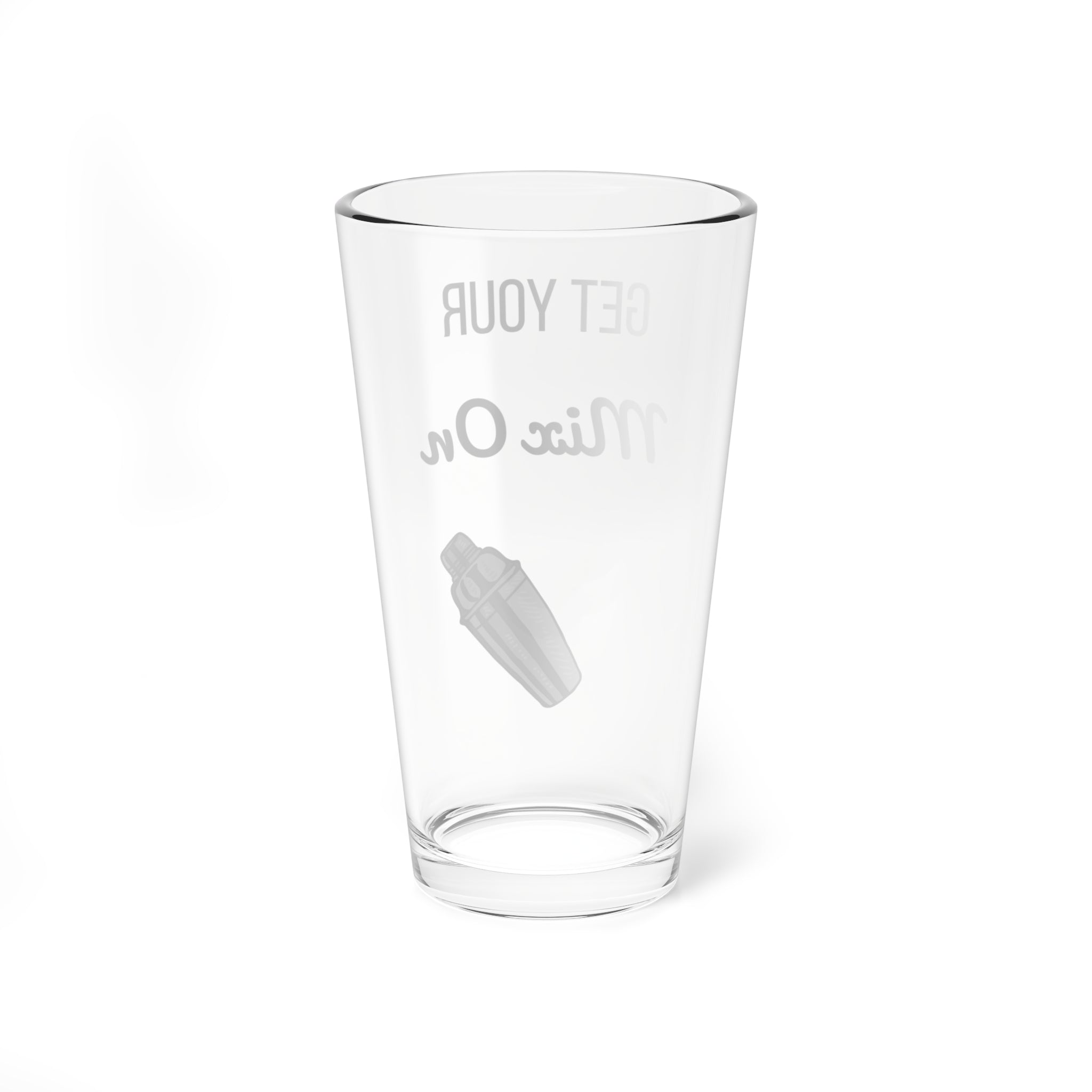 Get Your Mix On - 16oz Mixing Glass, Cocktail Pitcher, Barware Gift, Unique Drinkware, Home Bartender Essential, Wedding Present