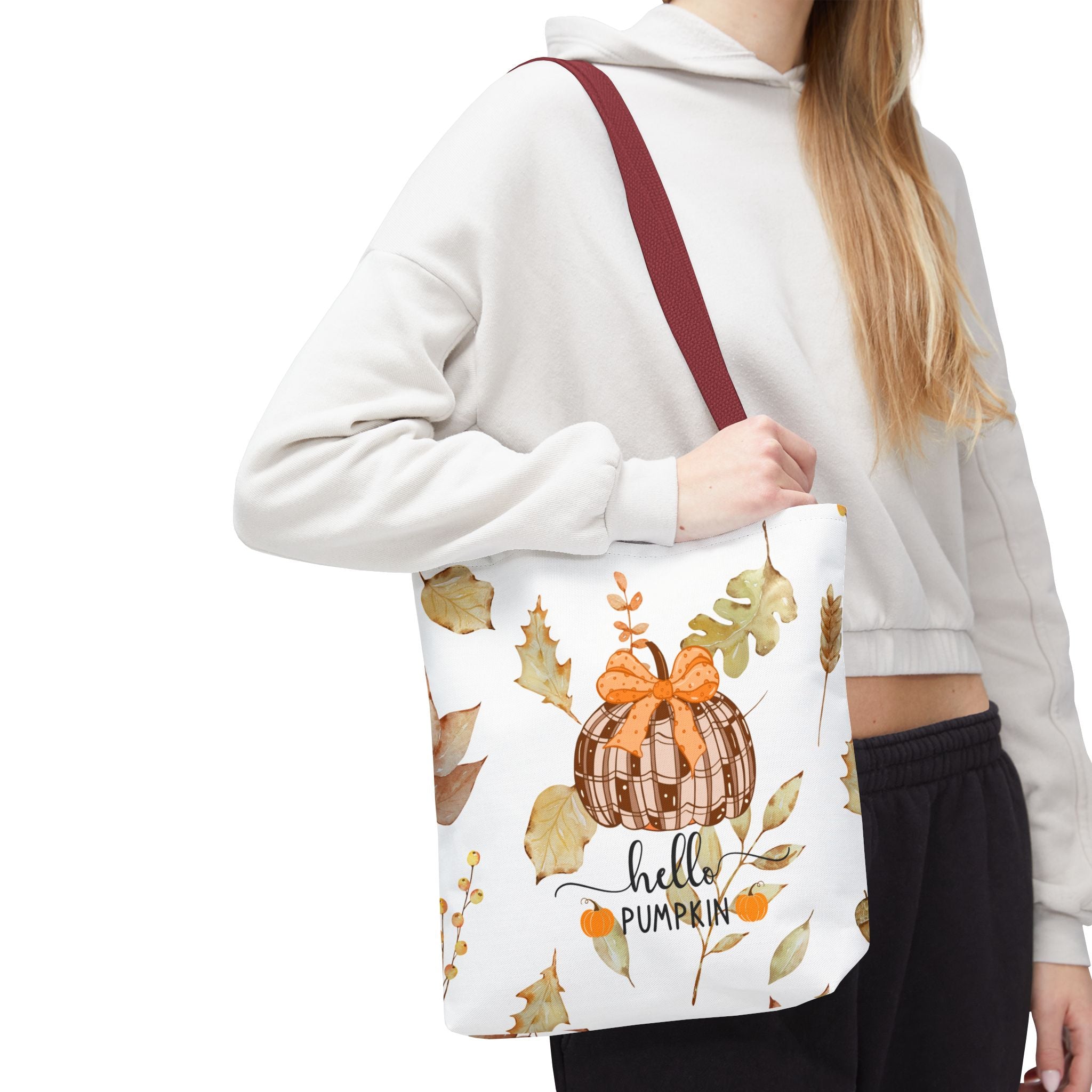 Autumn Tote Bag Hello Pumpkin