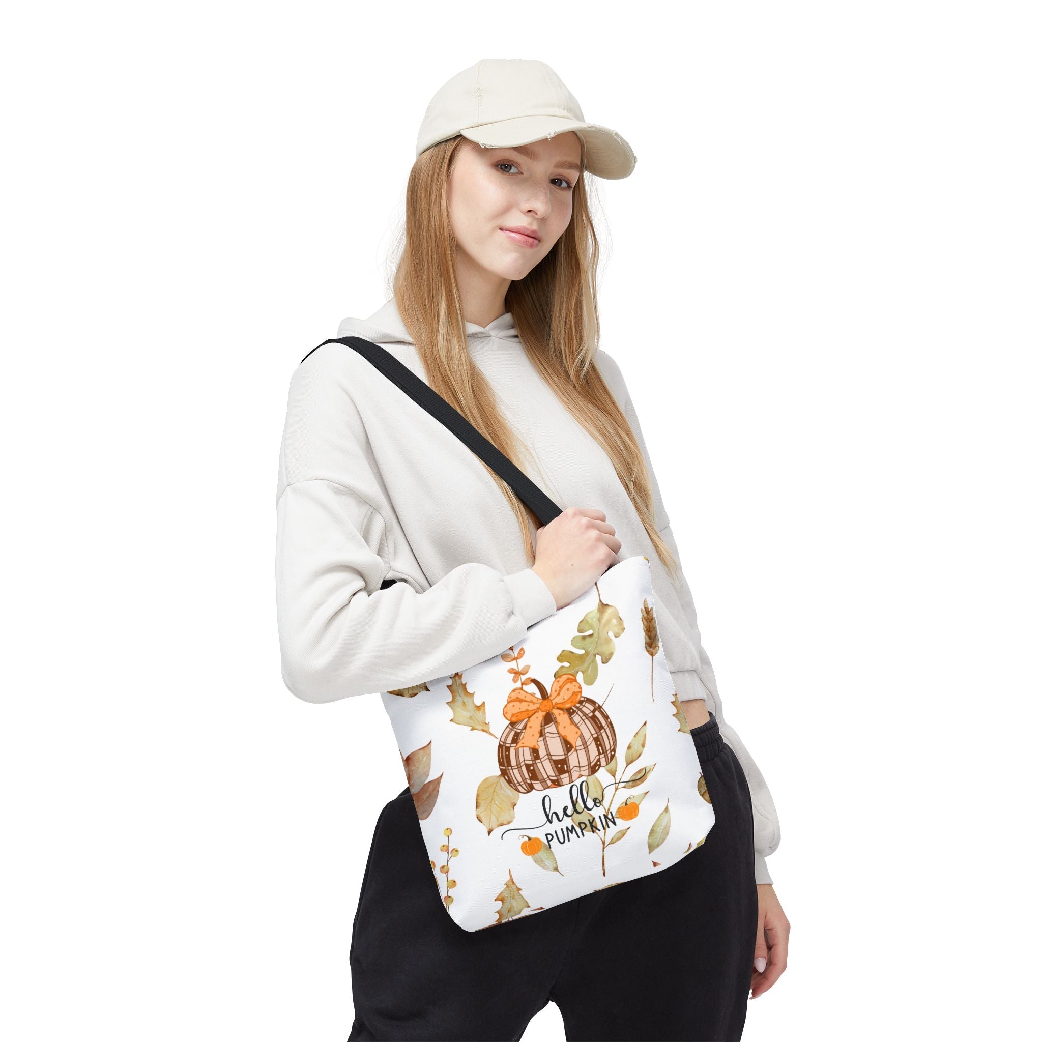 Autumn Tote Bag Hello Pumpkin
