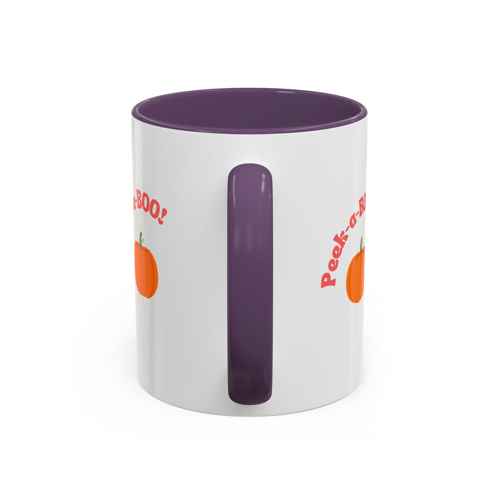 Halloween Ghost Coffee Mug - Peek-a-Boo Design, Spooky Drinkware, October Gift, Cute Mug for Coffee Lovers, Fall Decor