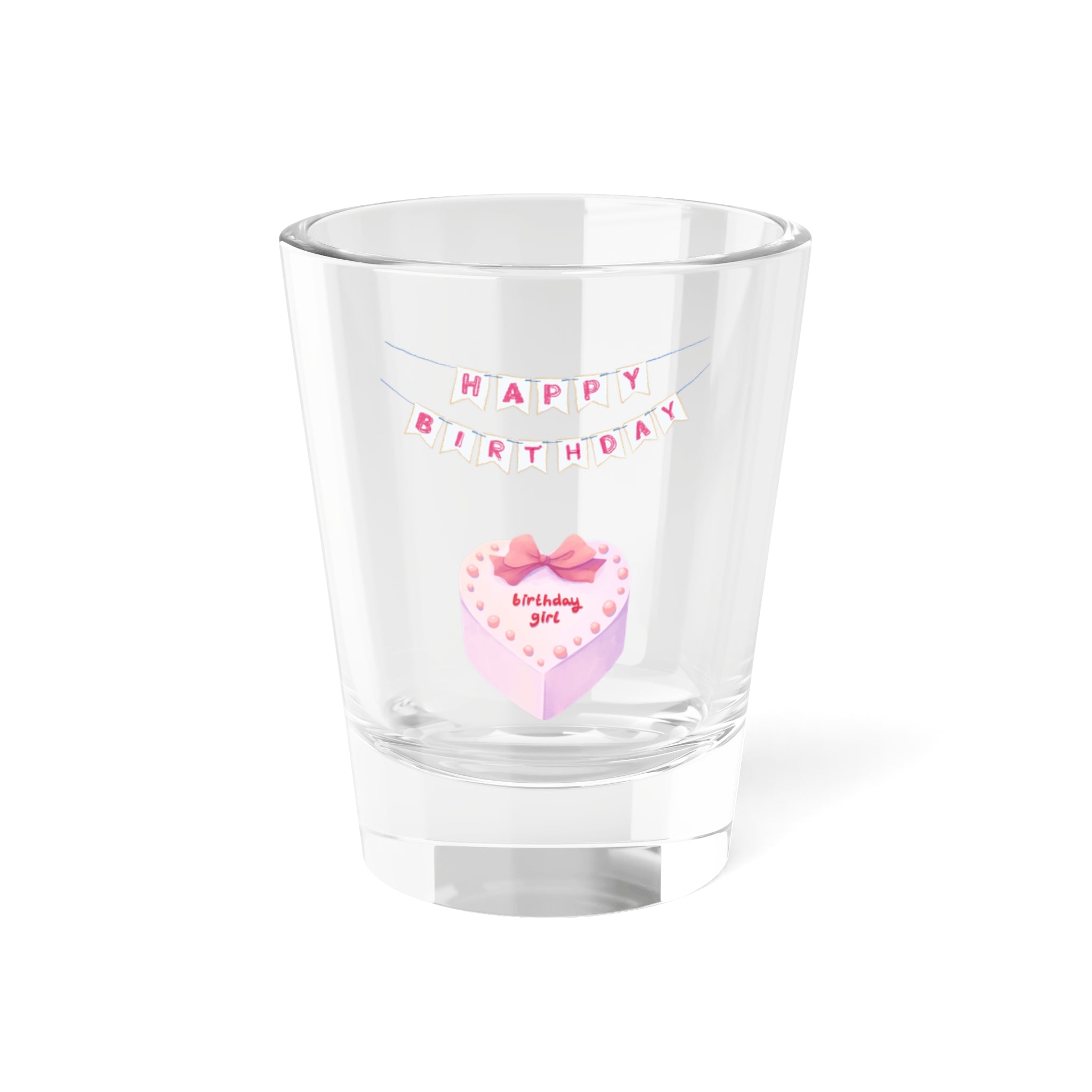 Birthday Shot Glass, Happy Birthday Gift, 1.5oz Party Decor, Celebration Drinkware, Fun Birthday Ideas