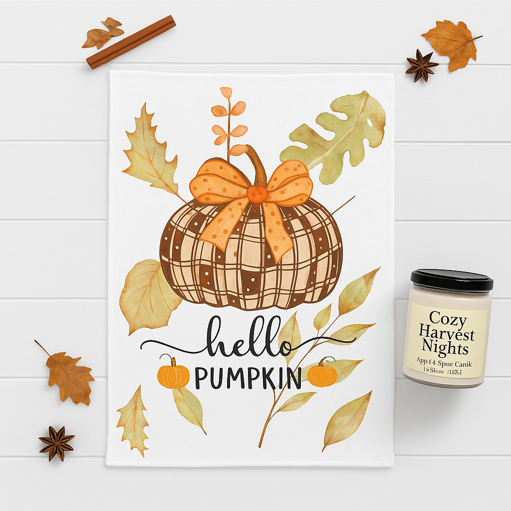 Snuggle Up Set | Fall Blanket + Candle Gift Set